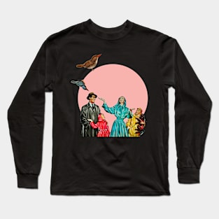 Happy Family Collage Long Sleeve T-Shirt